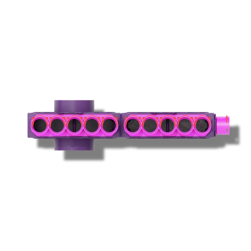 Skrzynka rozdzielcza dwumodułowa przelotowa 160mm, 15x63mm + uszczelki obwodowe